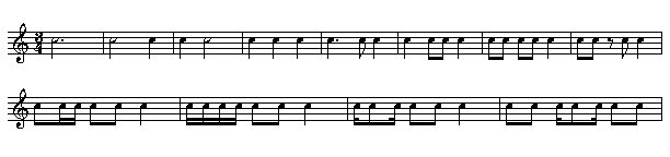 3 count simple meter rhythms
