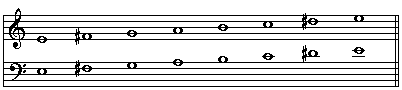 E Harmonic Minor