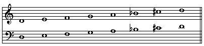 D Harmonic Minor